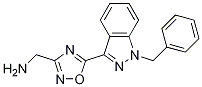 5-[1-(苯基甲基)-1H-吲唑-3-基]-1,2,4-噁二唑-3-甲胺結(jié)構(gòu)式_353504-54-8結(jié)構(gòu)式