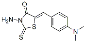 3-氨基-5-[1-(4-二甲基氨基苯基)-(z)-亞甲基]-2-硫氧代-噻唑烷-4-酮結(jié)構(gòu)式_35533-27-8結(jié)構(gòu)式