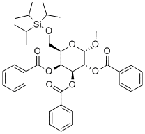 甲基-6-O-(三異丙基甲硅烷基)-2,3,4-三-O-苯甲?；?A-D-半乳糖吡喃糖苷結(jié)構(gòu)式_356060-82-7結(jié)構(gòu)式