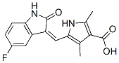 5-((Z)-(5-fluoro-2-oxoindolin-3-ylidene)methyl)-2,4-dimethyl-1H-pyrrole-3-carboxylic acidStructure,356068-93-4Structure 5-((Z)-(5-fluoro-2-oxoindolin-3-ylidene)methyl)-2,4-dimethyl-1H-pyrrole-3-carboxylic acid Structure,356068-93-4Structure