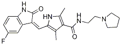 (Z)-5-(5-fluoro-2-oxo-2,3-dihydro-1h-indol-3-ylidenemethyl)-2,4-dimethyl-n-[2-(1-pyrrolidinyl)ethyl]-1h-pyrrole-3-carboxamide Structure,356068-94-5Structure