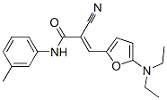 2-氰基-3-[5-(二乙基氨基)-2-呋喃]-N-(3-甲基苯基)-2-丙酰胺結(jié)構(gòu)式_357984-71-5結(jié)構(gòu)式
