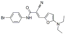 N-(4-溴苯基)-2-氰基-3-[5-(二乙基氨基)-2-呋喃]-2-丙酰胺結(jié)構(gòu)式_358302-05-3結(jié)構(gòu)式