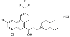 Halofantrine hydrochlorideStructure,36167-63-2Structure Halofantrine hydrochloride Structure,36167-63-2Structure