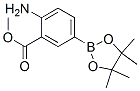 2-氨基-5-(4,4,5,5-四甲基-1,3,2-二噁硼烷-2-基)苯甲酸甲酯結(jié)構(gòu)式_363185-87-9結(jié)構(gòu)式
