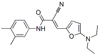 2-氰基-3-[5-(二乙基氨基)-2-呋喃]-n-(3,4-二甲基苯基)-2-丙酰胺結(jié)構(gòu)式_366816-37-7結(jié)構(gòu)式
