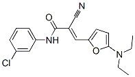 n-(3-氯苯基)-2-氰基-3-[5-(二乙基氨基)-2-呋喃]-2-丙酰胺結(jié)構(gòu)式_366818-65-7結(jié)構(gòu)式