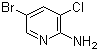 2-Amino-3-chloro-5-bromopyridine Structure,38185-55-6Structure