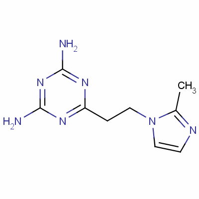2,4-Diamino-6-[2-(2-methyl-1-imidazolyl)ethyl]-1,3,5-triazine Structure,38668-46-1Structure