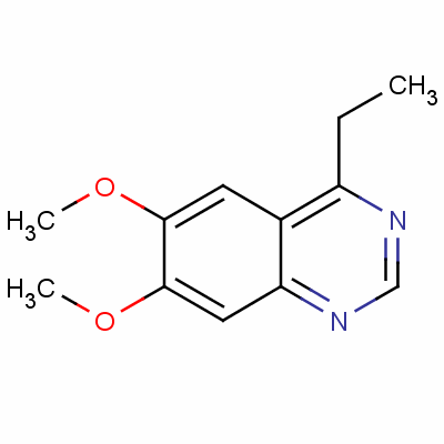 Quinazoline, 4-ethyl-6,7-dimethoxy-Structure,4015-32-1Structure Quinazoline, 4-ethyl-6,7-dimethoxy- Structure,4015-32-1Structure