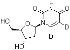 2’-脫氧尿苷-D2結構式_40632-23-3結構式