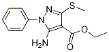 Ethyl 5-amino-3-(methylthio)-1-phenyl-1h-pyrazole-4-carboxylateStructure,40745-03-7Structure Ethyl 5-amino-3-(methylthio)-1-phenyl-1h-pyrazole-4-carboxylate Structure,40745-03-7Structure