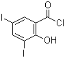 3,5-Diiodosalicyloyl chlorideStructure,42016-91-1Structure 3,5-Diiodosalicyloyl chloride Structure,42016-91-1Structure