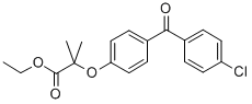 Ethyl 2-[4-(4-chlorobenzoyl)-phenoxy]-2-methylpropanoate Structure,42019-08-9Structure