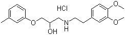 Bevantolol hydrochlorideStructure,42864-78-8Structure Bevantolol hydrochloride Structure,42864-78-8Structure