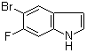 5-溴-6-氟-1H-吲哚結(jié)構(gòu)式_434960-42-6結(jié)構(gòu)式