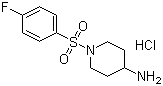 1-(4-氟苯磺?；?-哌啶-4-胺鹽酸鹽結(jié)構(gòu)式_442124-75-6結(jié)構(gòu)式