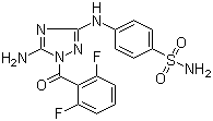 4-[[5-Amino-1-(2,6-difluorobenzoyl)-1H-1,2,4-triazol-3-yl]amino]benzenesulfonamide Structure,443797-96-4Structure