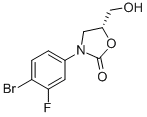 (5R)-3-(4-溴-3-氟苯基)-5-羥基甲基噁唑啉-2-酮結(jié)構式_444335-16-4結(jié)構式