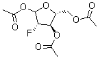 2-氟代-2-脫氧-1,3,5-三-O-乙?；?α-D-呋喃阿拉伯糖結(jié)構(gòu)式_444586-86-1結(jié)構(gòu)式