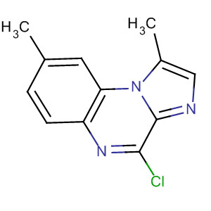 4-氯-1,8-二甲基咪唑[1,2-a]喹喔啉結(jié)構(gòu)式_445430-62-6結(jié)構(gòu)式