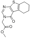 (4-氧代-5,6,7,8-四氫-4H-苯并[4,5]噻吩并[2,3-d]嘧啶-3-基)-乙酸甲酯結構式_450376-42-8結構式