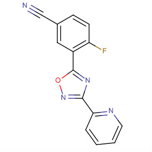 3-(吡啶-2-基)-5-(5-氰基-2-氟苯基)-1,2,4-噁二唑結(jié)構(gòu)式_453566-36-4結(jié)構(gòu)式