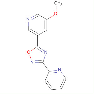 3-(2-吡啶)-5-(5-甲氧基吡啶-3-基)-1,2,4-噁二唑結(jié)構(gòu)式_453566-44-4結(jié)構(gòu)式