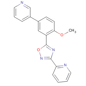 3-(吡啶-2-基)-5-[2-甲氧基-5-(吡啶-3-基)苯基]-1,2,4-噁二唑結構式_453567-62-9結構式