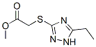 (9ci)-[(5-乙基-1H-1,2,4-噻唑-3-基)硫代]-乙酸甲酯結(jié)構(gòu)式_459419-81-9結(jié)構(gòu)式