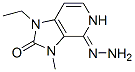 (9ci)-1-乙基-3,5-二氫-3-甲基-1H-咪唑并[4,5-c]吡啶-2,4-二酮 4-肼酮結(jié)構(gòu)式_460739-76-8結(jié)構(gòu)式