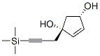 (1r,3s)-(9ci)-1-[3-(三甲基甲硅烷基)-2-丙炔]-4-環(huán)戊烯-1,3-二醇結構式_460990-23-2結構式