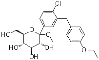 D-glucopyranoside, methyl 1-c-[4-chloro-3-[(4-ethoxyphenyl)methyl]phenyl]- Structure,461432-24-6Structure