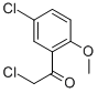 Ethanone, 2-chloro-1-(5-chloro-2-methoxyphenyl)-(9ci)Structure,46173-06-2Structure Ethanone, 2-chloro-1-(5-chloro-2-methoxyphenyl)-(9ci) Structure,46173-06-2Structure