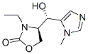 (4r)-(9ci)-3-乙基-4-[(s)-羥基(1-甲基-1H-咪唑-5-基)甲基]-2-噁唑烷酮結(jié)構式_462100-58-9結(jié)構式
