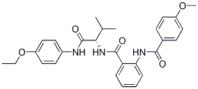 (9ci)-n-[(1s)-1-[[(4-乙氧基苯基)氨基]羰基]-2-甲基丙基]-2-[(4-甲氧基苯甲?；?氨基]-苯甲酰胺結(jié)構(gòu)式_471260-38-5結(jié)構(gòu)式