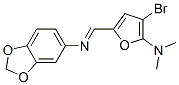 n-[[4-溴-5-(二甲基氨基)-2-呋喃]亞甲基]-1,3-苯并二氧雜環(huán)戊烯l-5-胺結(jié)構(gòu)式_471263-37-3結(jié)構(gòu)式