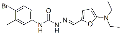 n-(4-溴-3-甲基苯基)-2-[[5-(二乙基氨基)-2-呋喃]亞甲基]-肼羧酰胺結構式_471869-87-1結構式