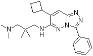 N3-(7-環(huán)丁基-3-苯基-1,2,4-三唑并[4,3-b]噠嗪-6-基)-N1,N1,2,2-四甲基-1,3-丙二胺結(jié)構(gòu)式_473382-39-7結(jié)構(gòu)式