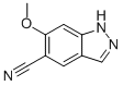 1H-indazole-5-carbonitrile,6-methoxy-(9ci)Structure,473417-50-4Structure 1H-indazole-5-carbonitrile,6-methoxy-(9ci) Structure,473417-50-4Structure