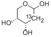 2-脫氧-D-核糖-2-13C結構式_478511-60-3結構式