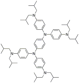N,n,n’,n’-tetrakis(p-di(iso-butyl)aminophenyl)-p-phenylenediamine Structure,485831-34-3Structure