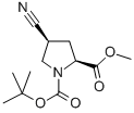 1,2-Pyrrolidinedicarboxylic acid, 4-cyano-, 1-(1,1-dimethylethyl) 2-methyl ester, (2S,4S)-Structure,487048-28-2Structure 1,2-Pyrrolidinedicarboxylic acid, 4-cyano-, 1-(1,1-dimethylethyl) 2-methyl ester, (2S,4S)- Structure,487048-28-2Structure