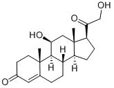 (11Beta)-11,21-dihydroxypregn-4-ene-3,20-dione Structure,50-22-6Structure