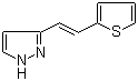 3-[2-(2-Thienyl)ethenyl]-1h-pyrazole Structure,500128-99-4Structure