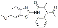 (9CI)-2-(乙?；交被?-N-(6-甲氧基-2-苯并噻唑)-丙酰胺結(jié)構(gòu)式_50827-33-3結(jié)構(gòu)式