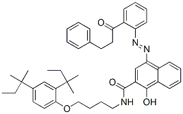 N-[4-(2,4-二叔戊基苯氧基)丁基]-1-羥基-4-[2-(3-苯基丙?；?苯基氮雜]-2-萘甲酰胺結構式_50886-16-3結構式