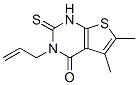 3-烯丙基-5,6-二甲基-2-硫氧代-2,3-二氫噻吩并[2,3-d]嘧啶-4(1h)-酮結(jié)構(gòu)式_51486-16-9結(jié)構(gòu)式