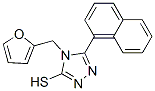 4-(2-呋喃甲基)-5-(1-萘)-4H-1,2,4-噻唑-3-硫醇結(jié)構(gòu)式_519056-68-9結(jié)構(gòu)式