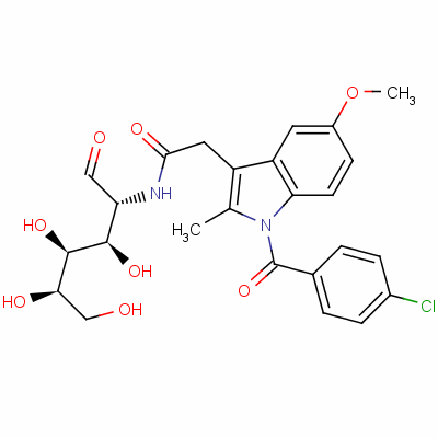 GlucametacinStructure,52443-21-7Structure Glucametacin Structure,52443-21-7Structure